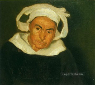 ディエゴ・リベラ Painting - ブルトン人の女性の頭 1910年 ディエゴ・リベラ